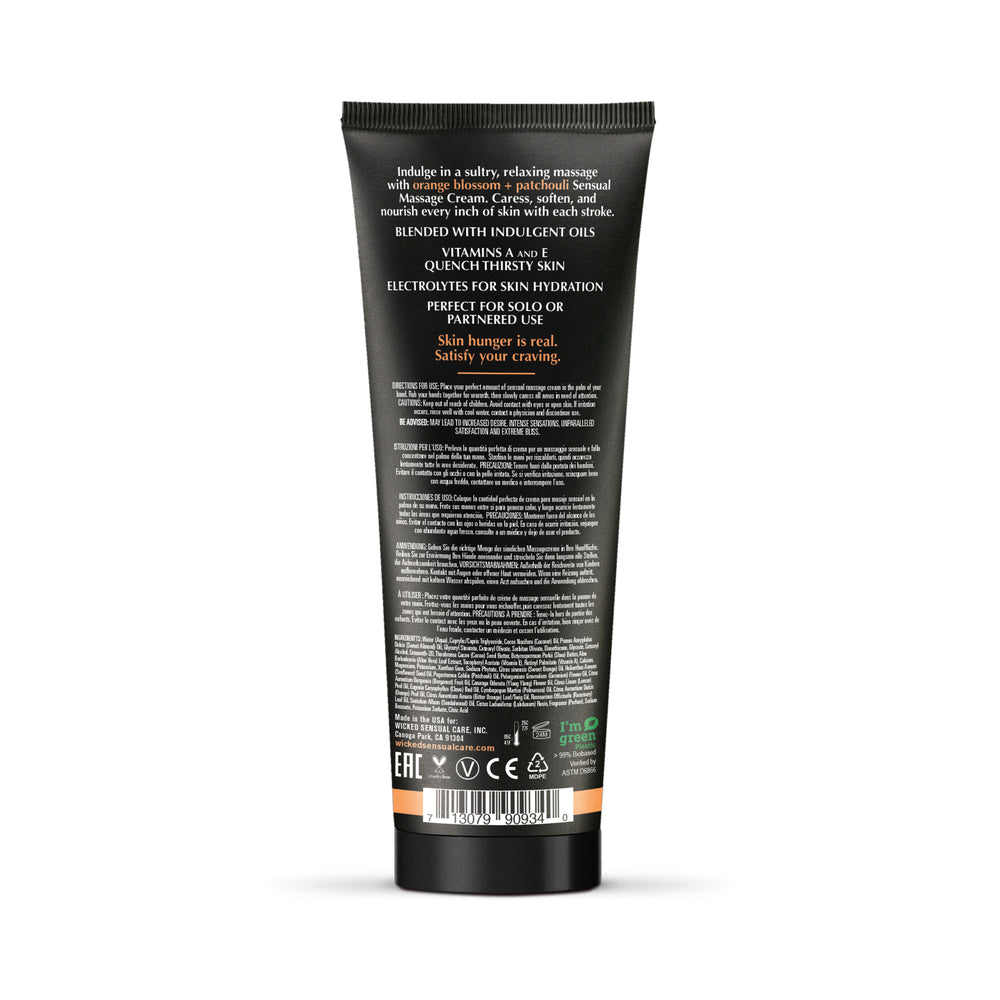 Wicked Orange Blossom + Patchouli Sensual Massage Cream - Headshop.com