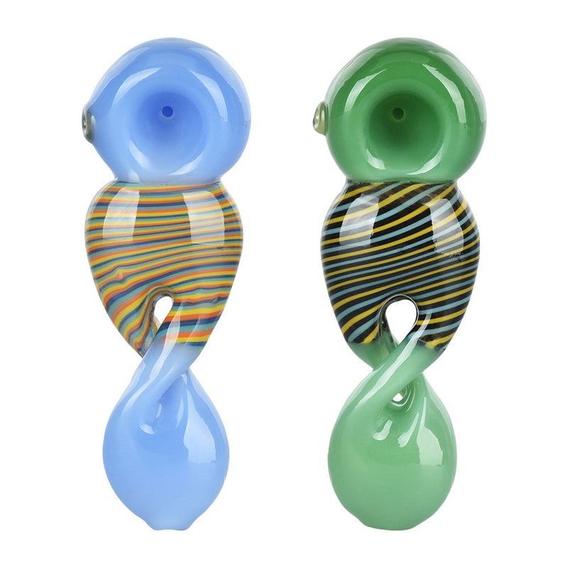 Twist of Fate Hand Pipe - 4.5" / Colors Vary - Headshop.com