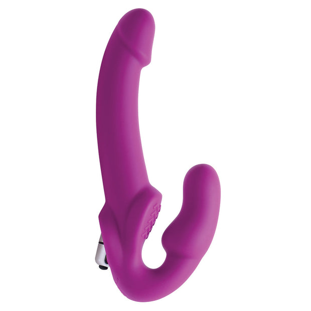 Strap U Evoke Vibrating Strapless Silicone Strap-On Dildo - Headshop.com