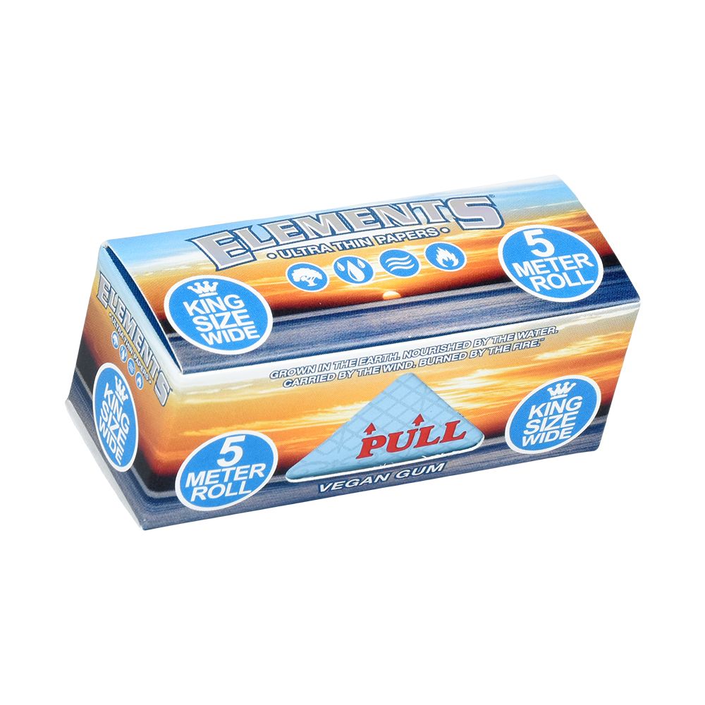 Elements Ultra Thin Papers - 5-Meter Roll / King Size Wide 12ct - Headshop.com