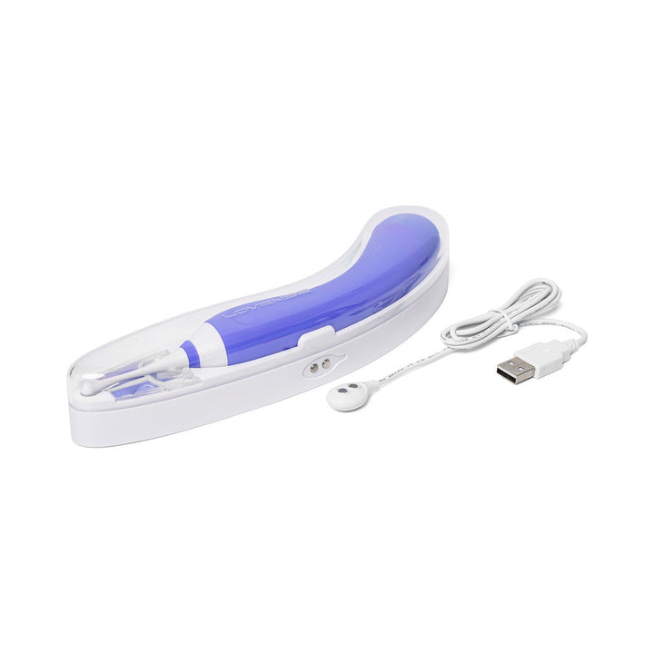 Lovense Hyphy Bluetooth Remote-Controlled Dual-End Vibrator Clitoral and G-Spot Stimulator - Headshop.com