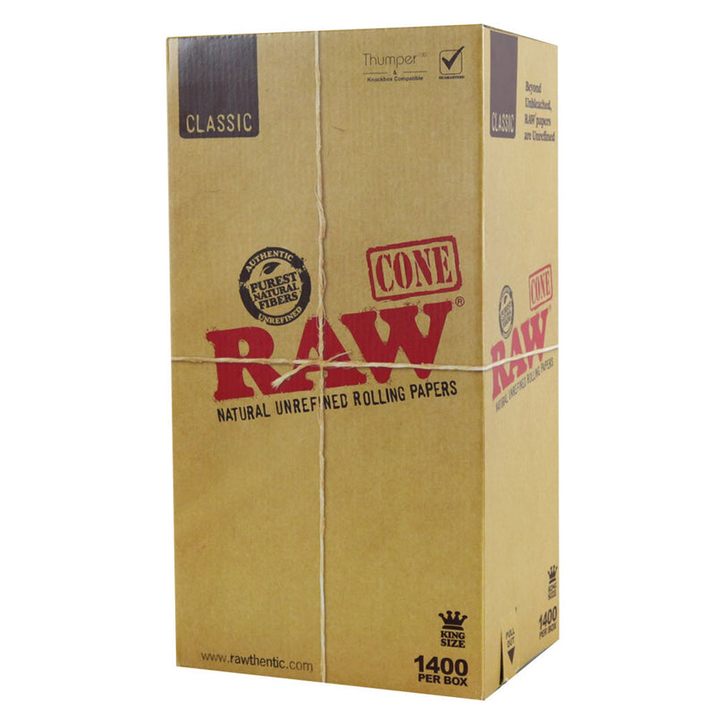 RAW Classic Cones | Kingsize | 1400pc Bulk Box - Headshop.com