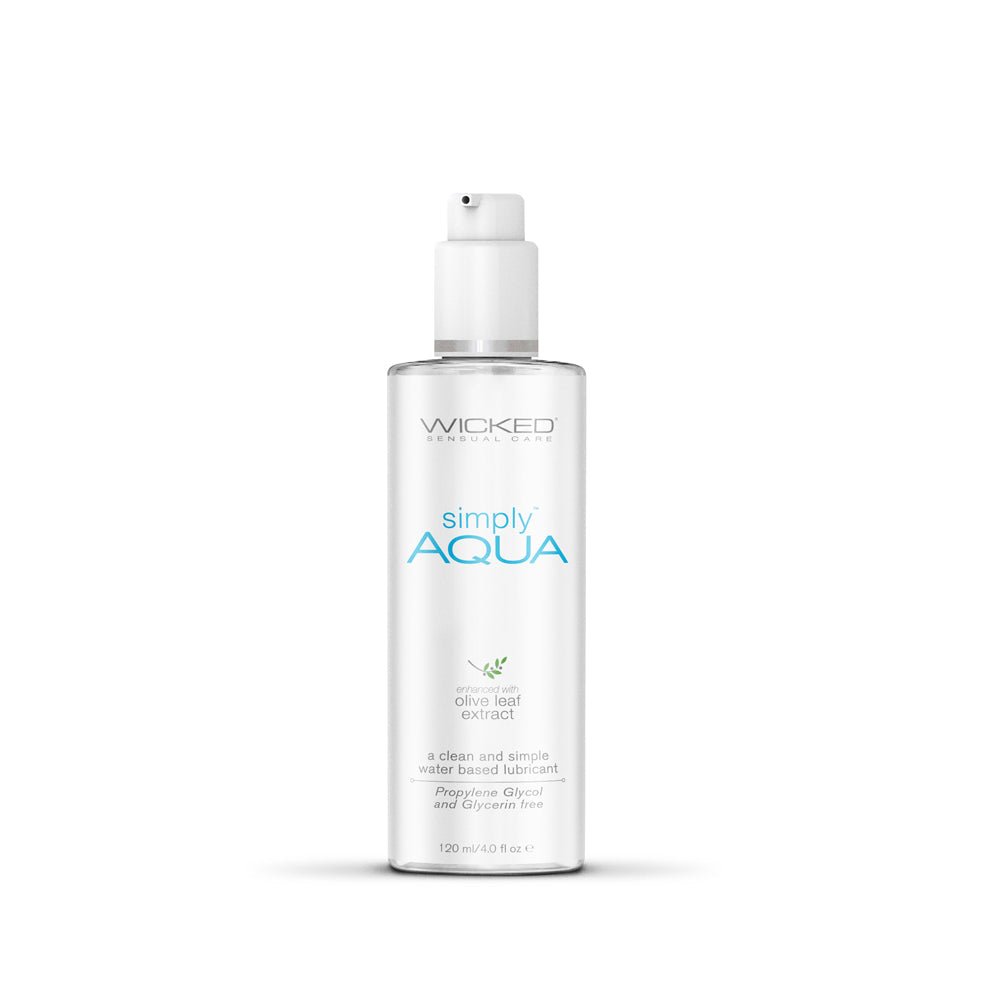 Wicked Simply Aqua Water-Based Lubricant 4 oz. - Headshop.com