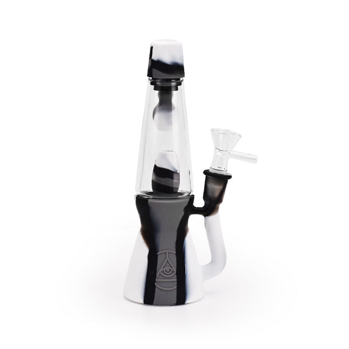 Ritual - 7.5'' Silicone Lava Lamp - Black & White Marble - Headshop.com