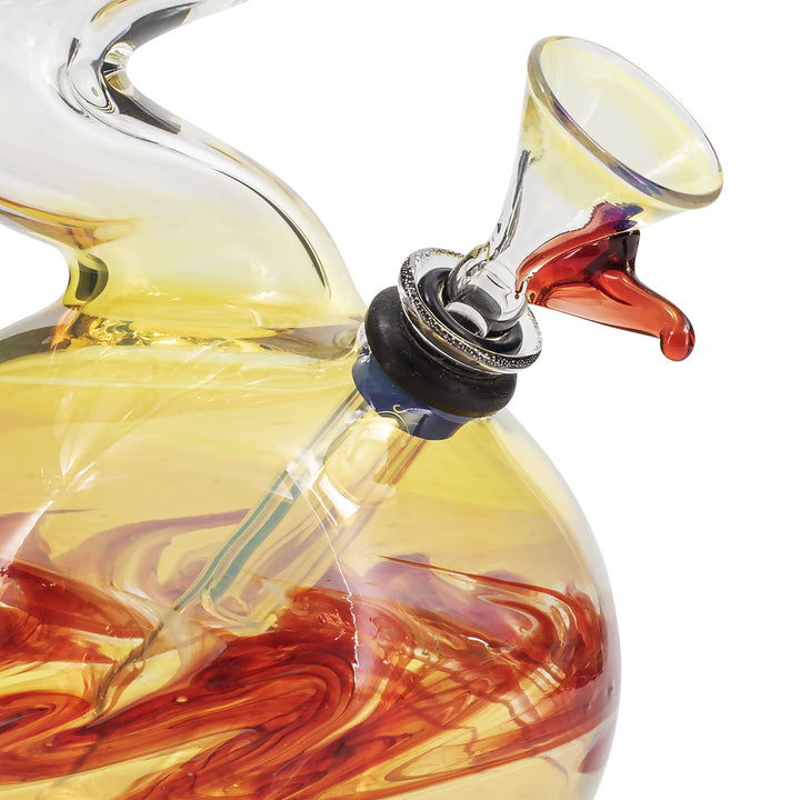 LA Pipes "Switchback" Bubble Base Bong - Headshop.com