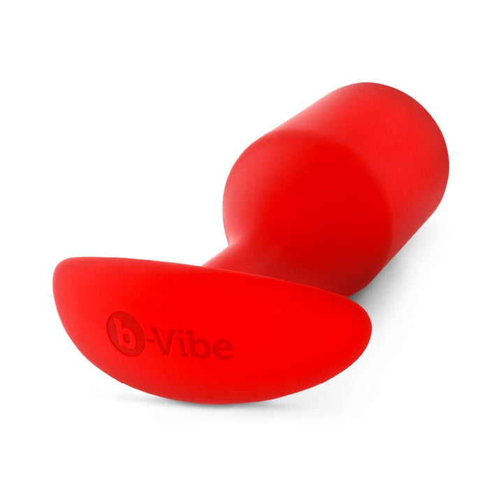 b-Vibe Snug Plug 6 Weighted Silicone Anal Plug Red - Headshop.com