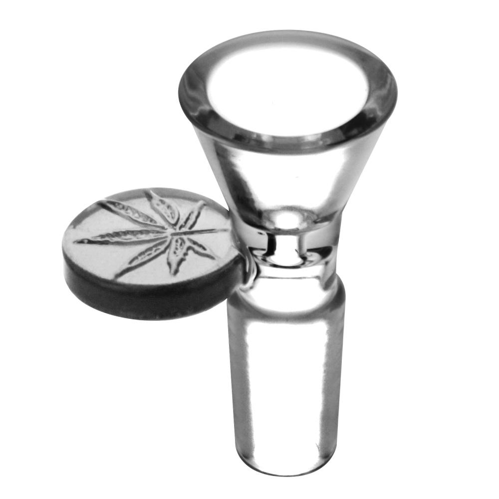 Embossed Leaf Bong Bowl - Headshop.com