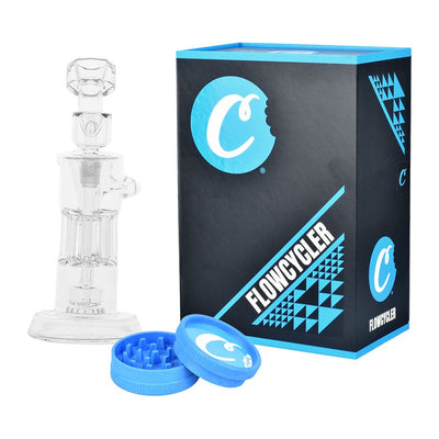 Cookies Flowcycler Glass Water Pipe - 8.5" / 14mm F - Headshop.com