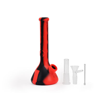 Ritual - 7.5'' Deluxe Silicone Mini Beaker - Red & Black - Headshop.com