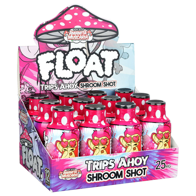 Float D9 Smart Shroom Shot | 2oz | 12pc Display - Headshop.com