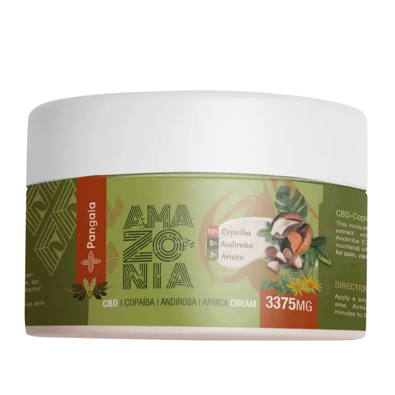 Amazonia CBD Pain Relief Cream 3375MG W/ Arnica & Copaiba by Pangaia - Headshop.com