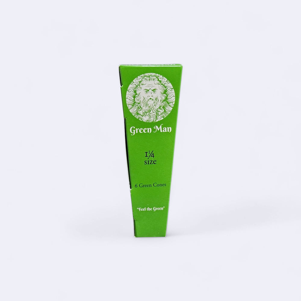 Green Man Green Rice Paper Cones Box - Headshop.com