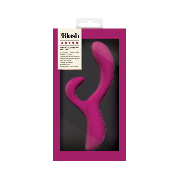 Blush Quinn Rabbit Vibrator Burgundy - Headshop.com