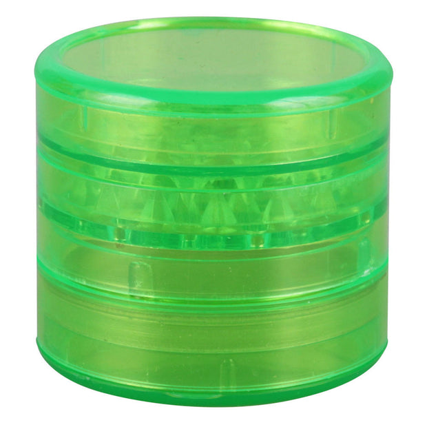 Acrylic Grinder w/Screen & Magnet - 4pc / 2" / Colors Vary - Headshop.com