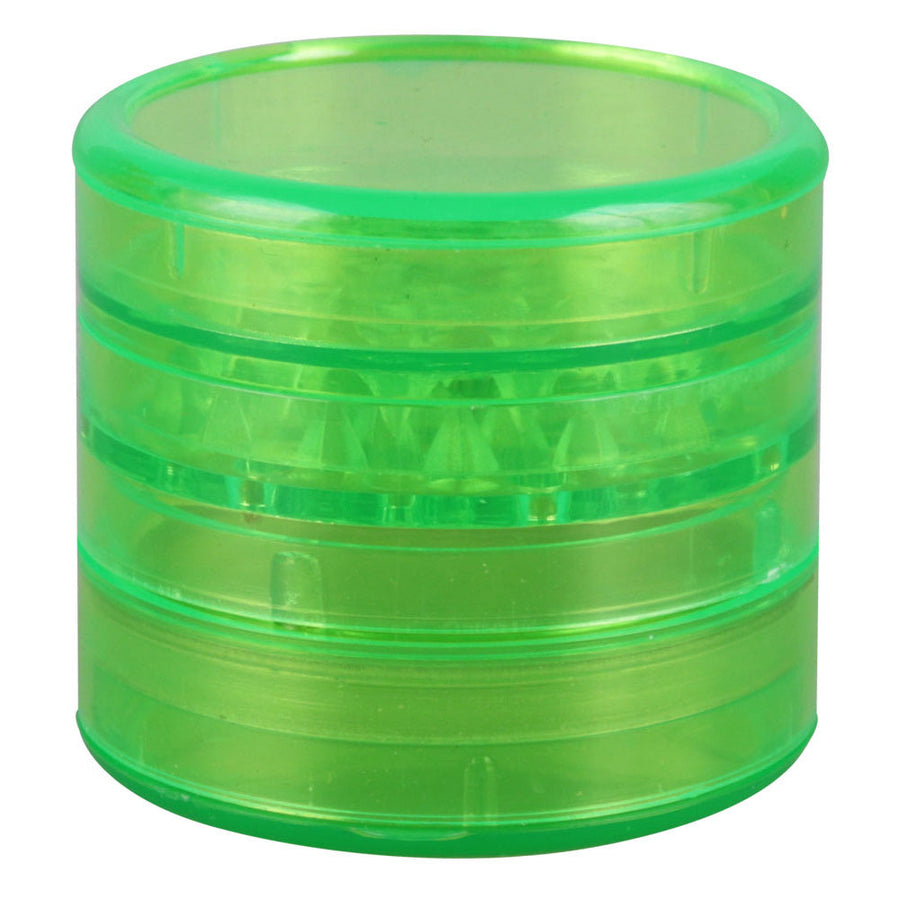 Acrylic Grinder w/Screen & Magnet - 4pc / 2" / Colors Vary - Headshop.com