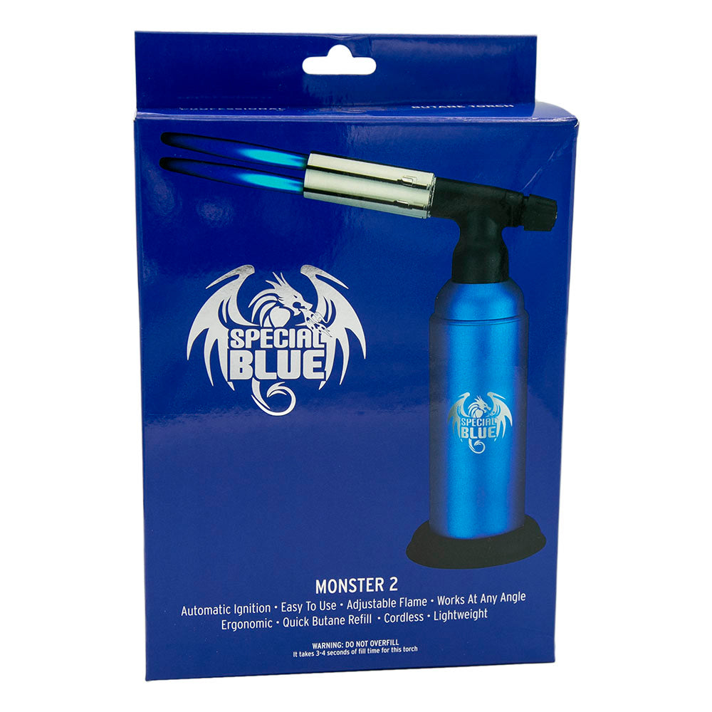 Special Blue Monster Pro 2 Torch Lighter | 8" - Headshop.com