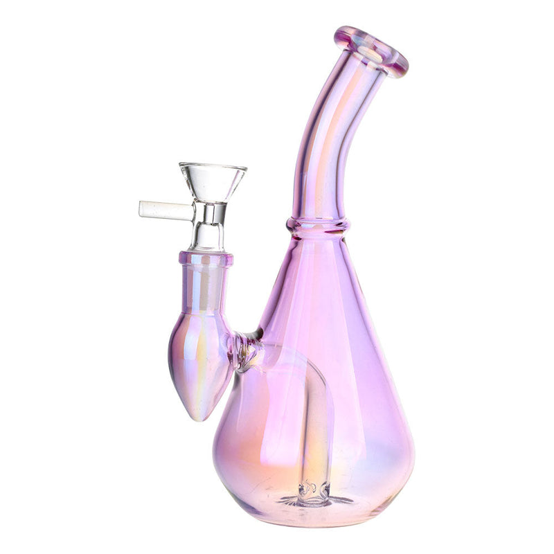 Aura Vibe Electroplated Glass Vase Water Pipe - 7" / 14mm F / Colors Vary - Headshop.com