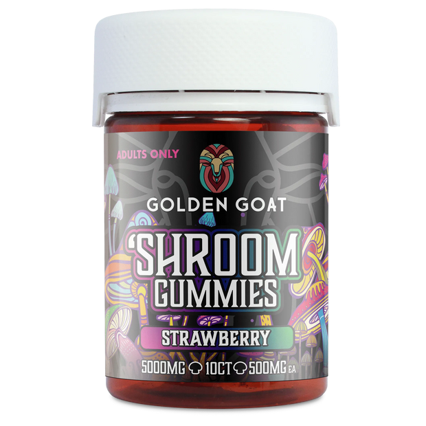 SHROOM GUMMIES – 5000mg Strawberry,10ct - Headshop.com