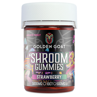 SHROOM GUMMIES – 5000mg Strawberry,10ct - Headshop.com