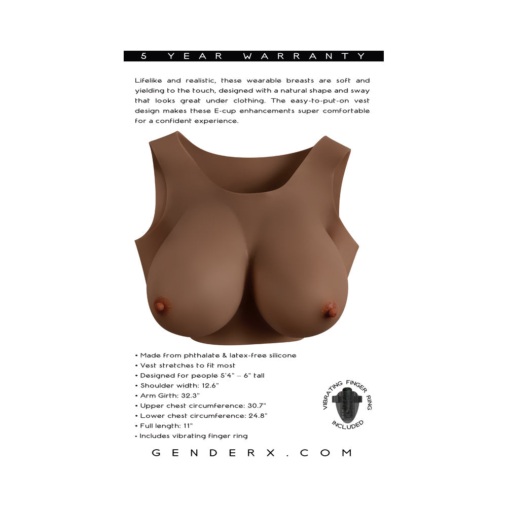 Gender X Undergarments Plate E-Cup Silicone Dark - Headshop.com