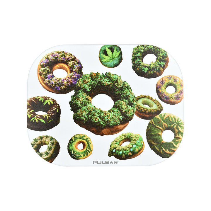Pulsar Mini Metal Rolling Tray w/ Lid - Forbidden Donuts / 7"x5.5" - Headshop.com