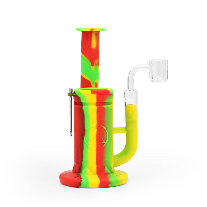 Ritual - 8.5'' Silicone Sidecar Rig - Rasta - Headshop.com