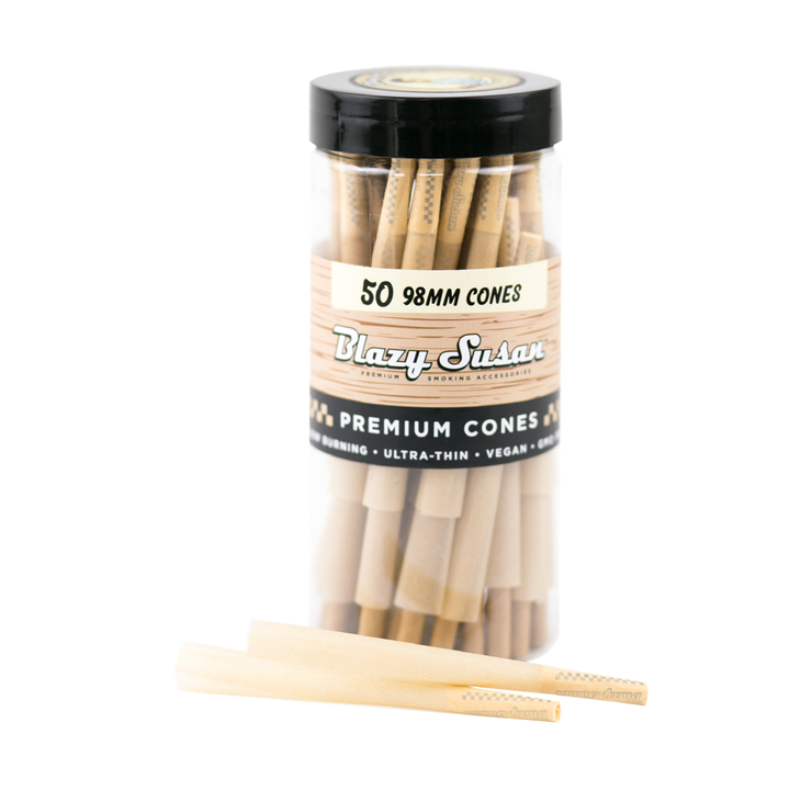 Blazy Susan Unbleached Paper Cones - Headshop.com