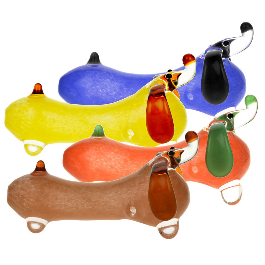 Dachshund Hand Pipe - 4" / Colors Vary - Headshop.com