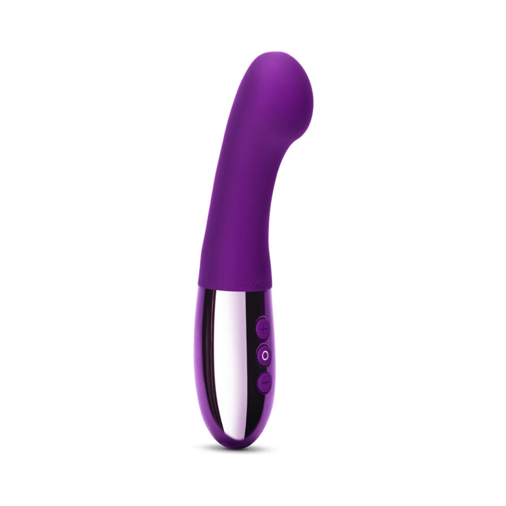 Le Wand Gee Rechargeable Silicone G-Spot Targeting Vibrator Dark Cherry - Headshop.com