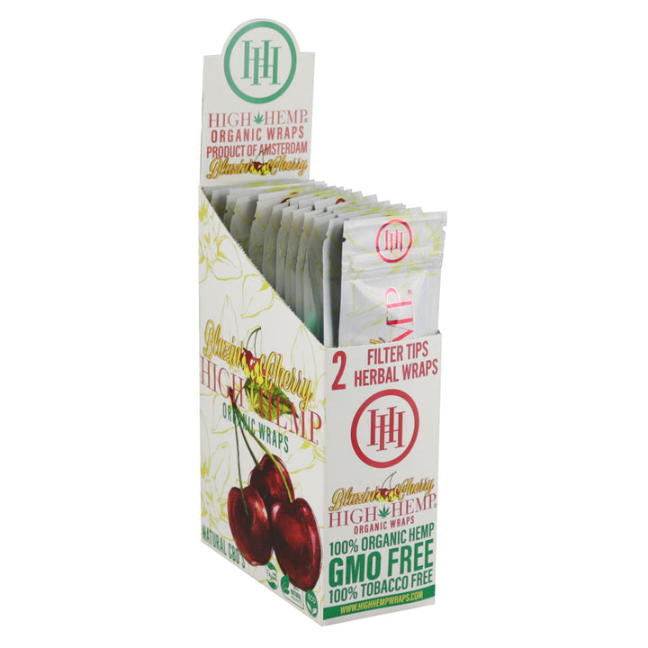 25PC DISP - High Hemp Organic CBD Wraps - 2pk - Headshop.com
