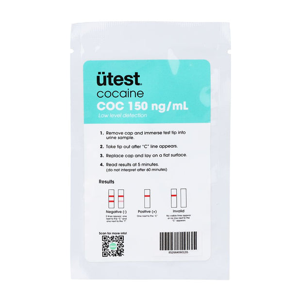 UTest Single Panel Drug Screen Test - Cocaine 150ng/ml - Headshop.com