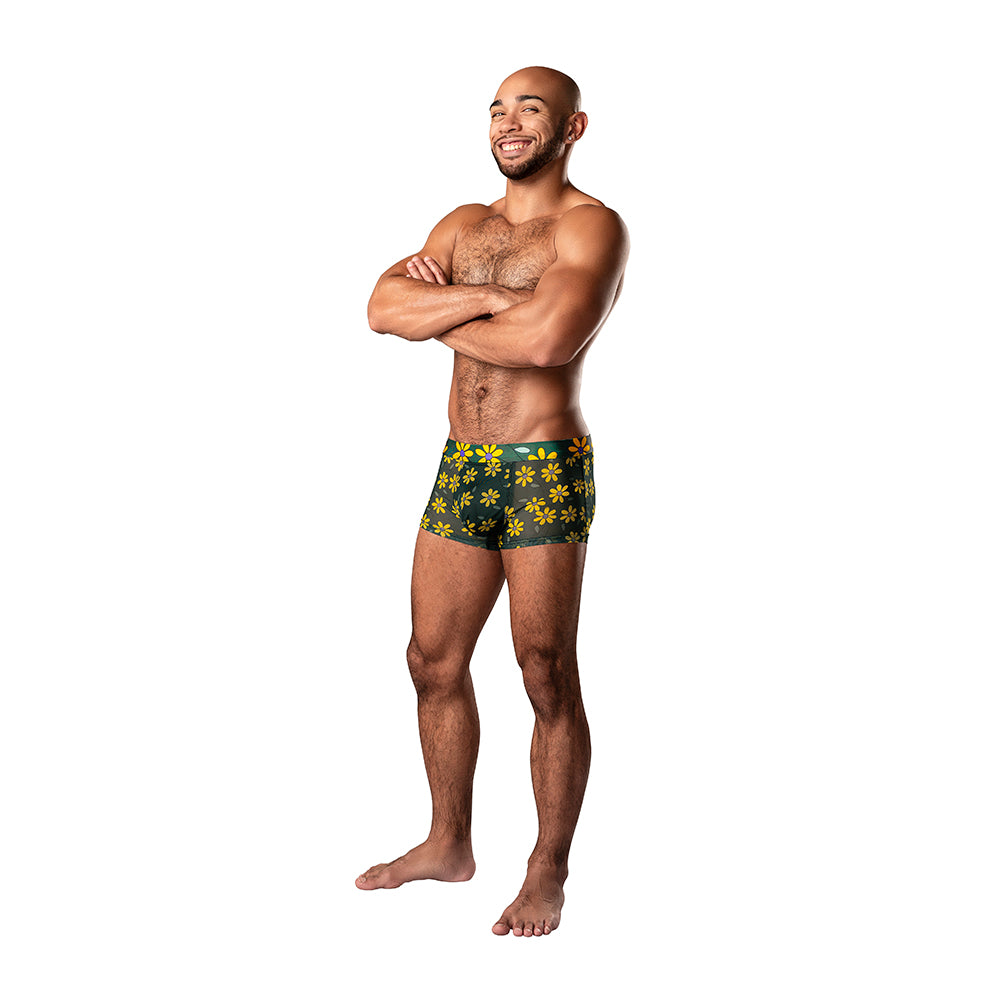 Male Power Petal Power Pouch Short Daisy Print S - Headshop.com