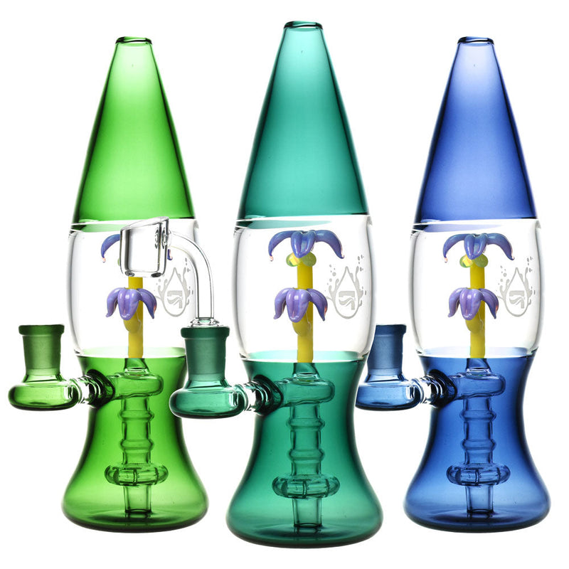 Pulsar Tropical Lava Lamp Rig - 9" / 14mm F / Colors Vary - Headshop.com