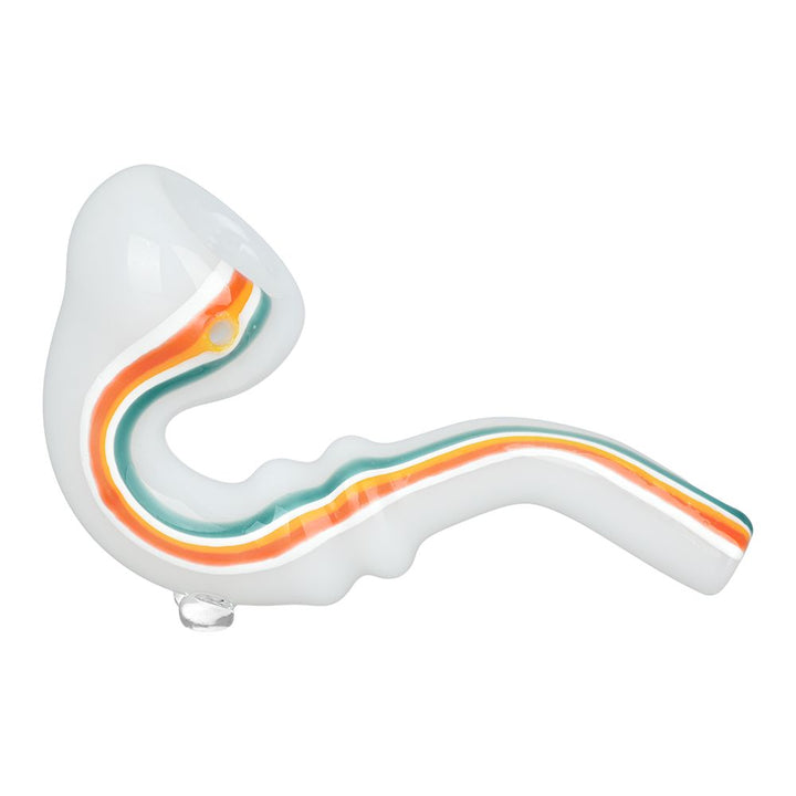 Striped Sherlock Glass Hand Pipe - 5" / 10CT - Headshop.com
