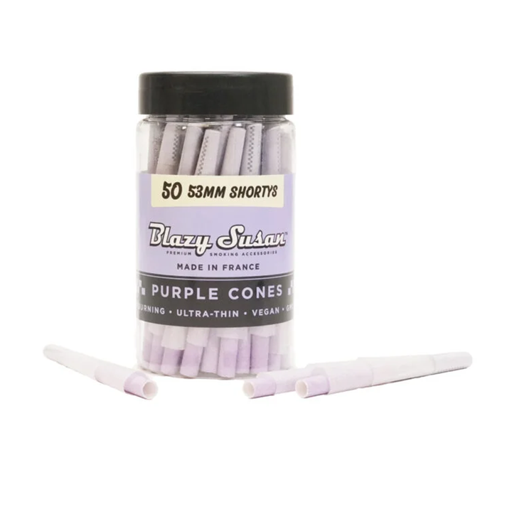 Blazy Susan Purple Paper Cones - Headshop.com