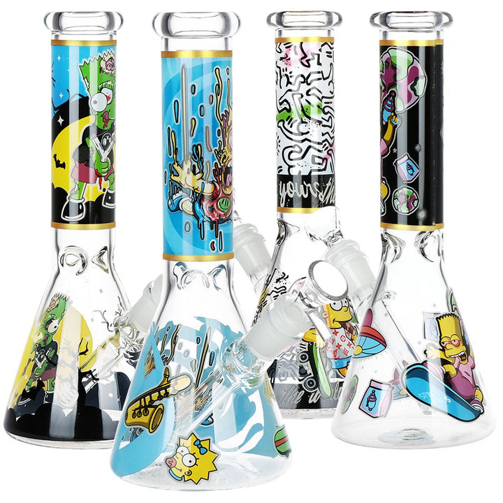 Don't Have A Cow Beaker Glass Water Pipe - 10" / 14mm F / Designs Vary
