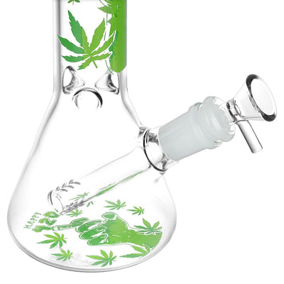 420 Party Beaker Glass Water Pipe - 10" / 14mm F - Headshop.com