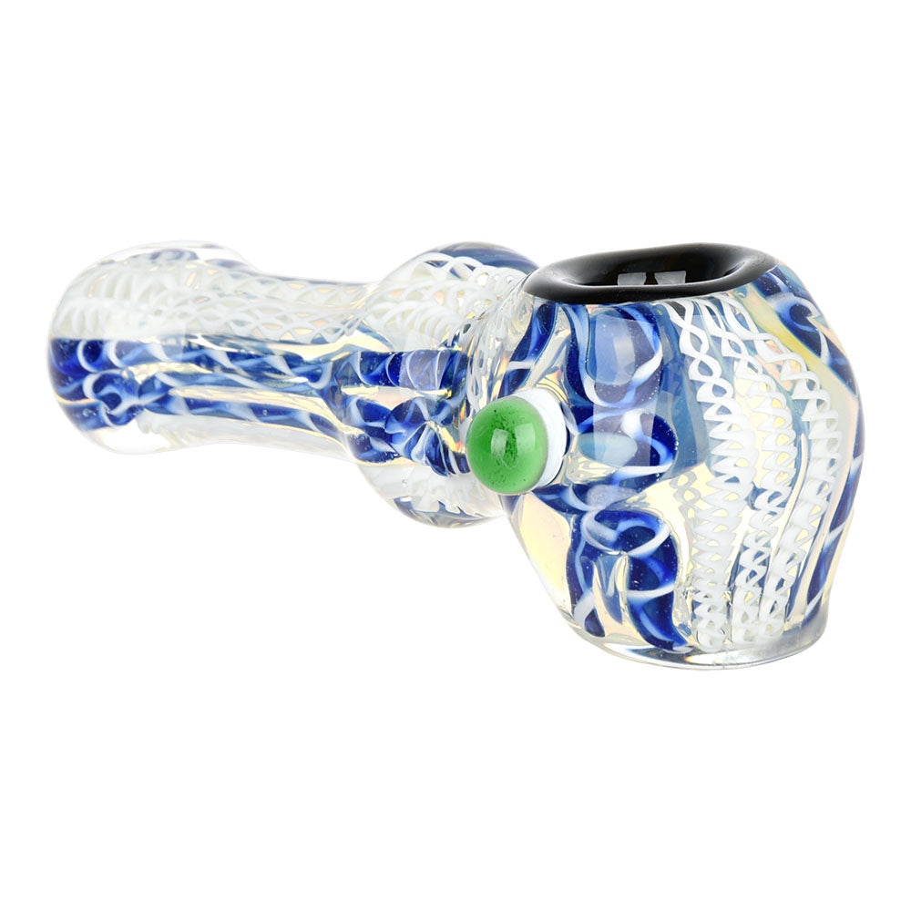 Luscious Lace Glass Spoon Pipe - 4.25" / Colors Vary - Headshop.com