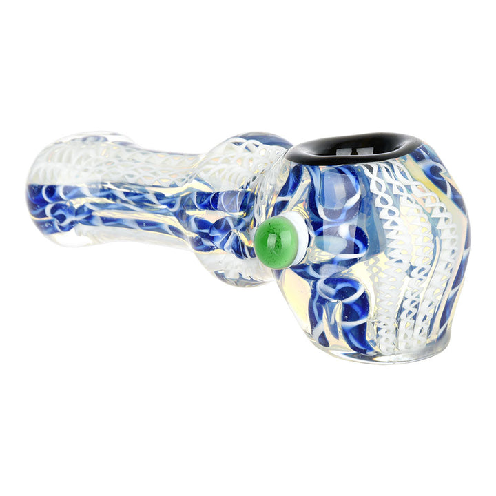 Luscious Lace Glass Spoon Pipe - 4.25" / Colors Vary - Headshop.com