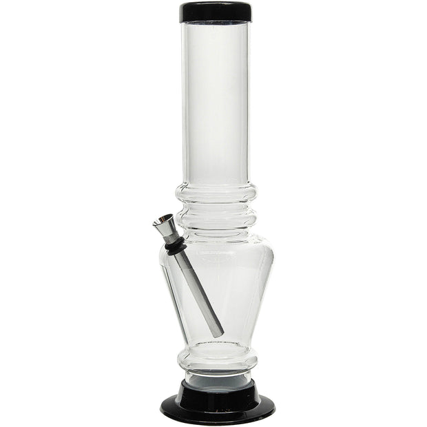 Acrylic Vase Base Bong  12"