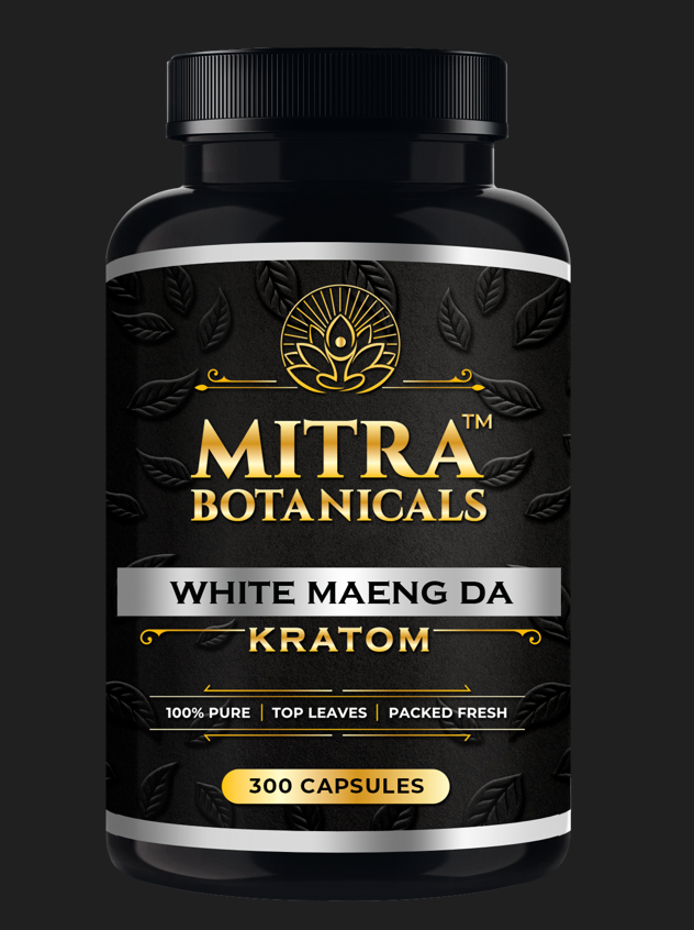 Mitra Botanicals White Maeng Da – Kratom (300 Capsules) - Headshop.com