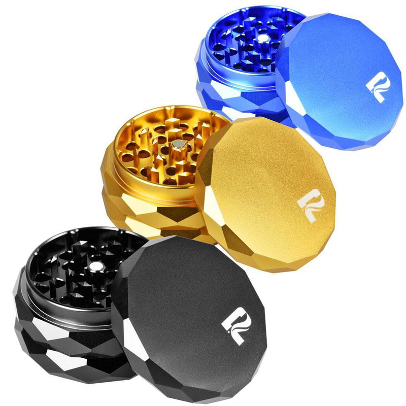 Pulsar Diamond Faceted Aluminum Herb Grinder - Headshop.com