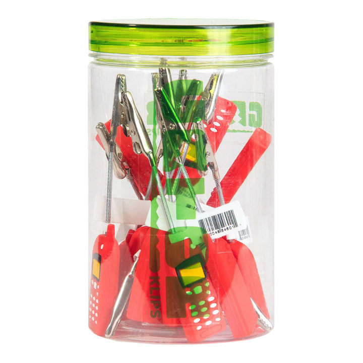 14PC JAR - Gator Klips Cell Phone Memo Clip - 4.5" - Headshop.com