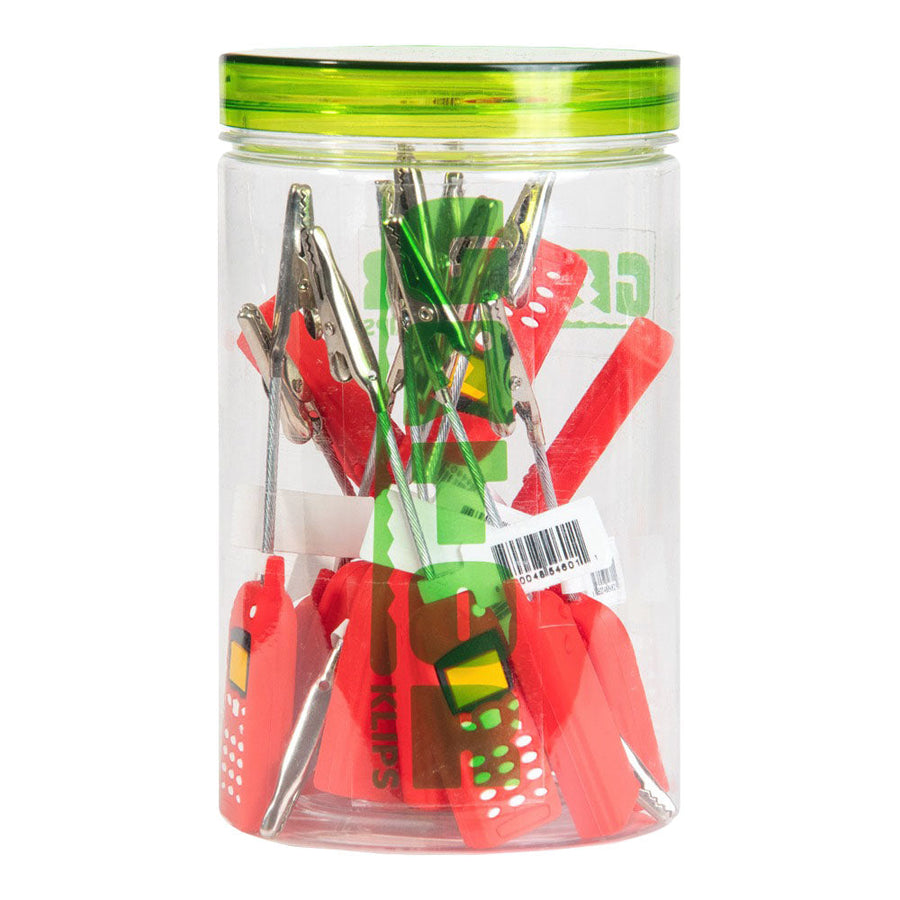 14PC JAR - Gator Klips Cell Phone Memo Clip - 4.5" - Headshop.com