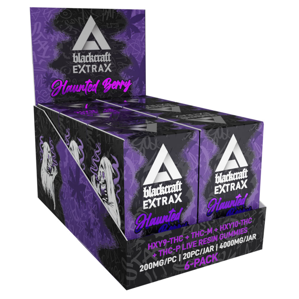 BlackCraft Extrax HXY THCM THCP Live Resin Gummies | 4000mg | 10pc Dipslay - Headshop.com