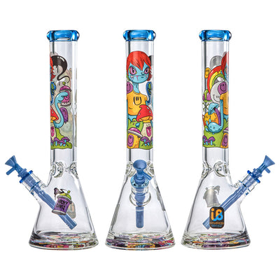 Nicky Davis Ghost Gang Beaker Water Pipe | 15.5" | 14mm F - Headshop.com