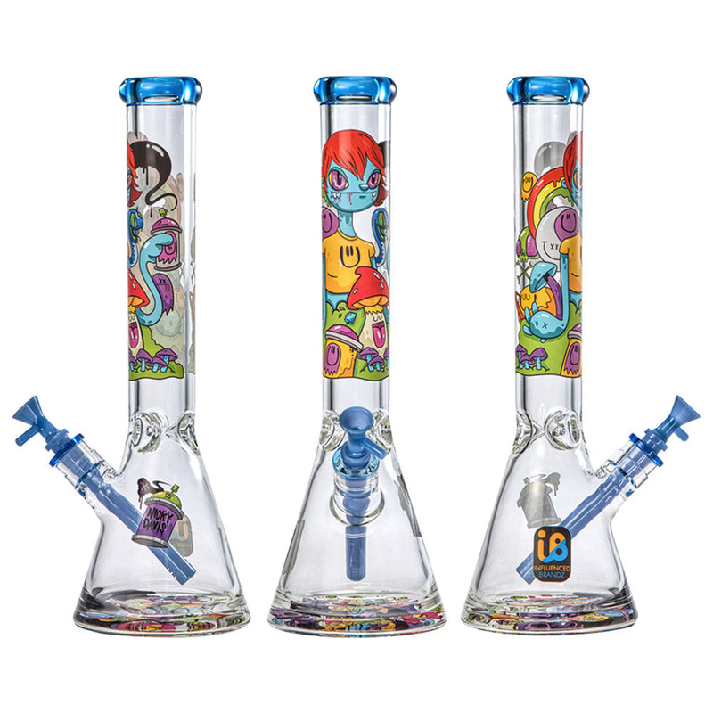 Nicky Davis Ghost Gang Beaker Water Pipe | 15.5" | 14mm F - Headshop.com