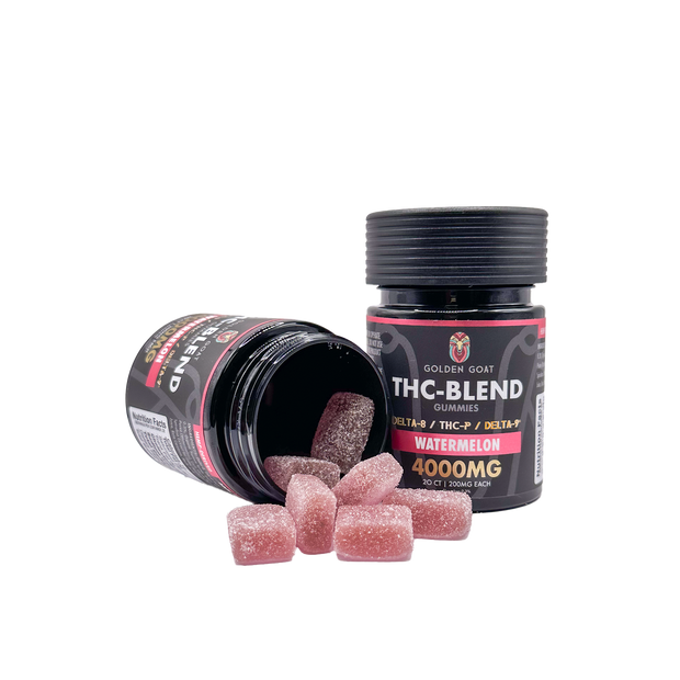 THC Blended 4000MG Infused Gummies Delta 8 / THC-P / Delta 9 - Watermelon - Headshop.com