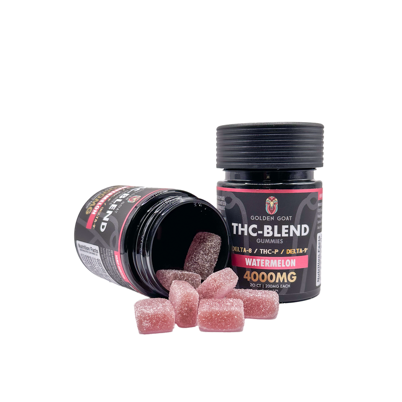 THC Blended 4000MG Infused Gummies Delta 8 / THC-P / Delta 9 - Watermelon - Headshop.com