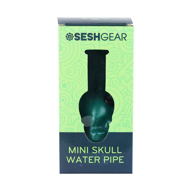 SeshGear Pastel Skull Glass Water Pipe - 6" / Colors Vary - Headshop.com